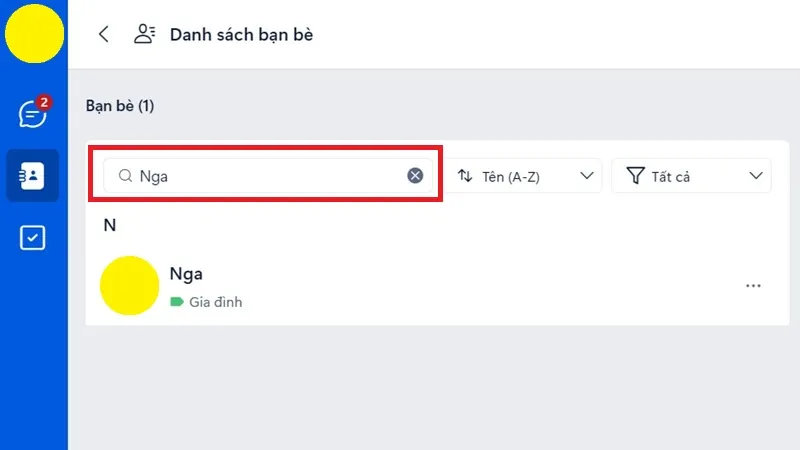 Cách xóa bạn Zalo nhanh trên máy tính