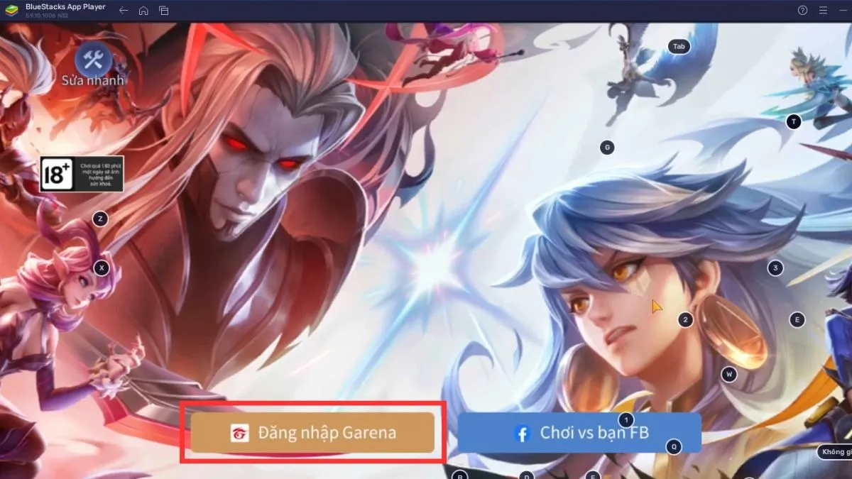 Sau khi tải game hoàn tất, bạn có thể mở Liên Quân Mobile và đăng nhập vào tài khoản của mình.