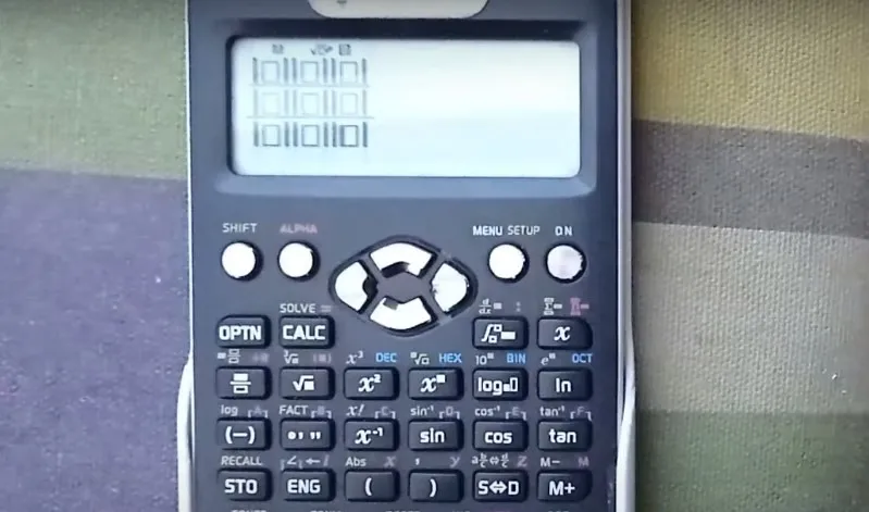 Mô tả các bước nhấn phím tạo bàn cờ Tic-Tac-Toe (XO) trên màn hình Casio FX-580VNX, hướng dẫn cách chơi trên máy tính Casio