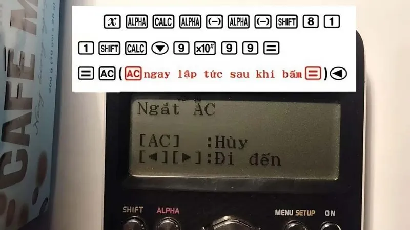 Khởi động chế độ lập trình và nhập công thức nền tảng