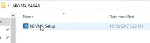 tệp setup cài đặt camera kbvision trên máy tính