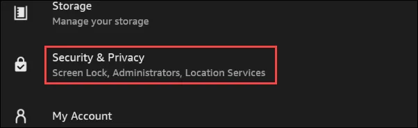 Cài đặt google play trên máy tính: Nhấn vào Security & Privacy để kích hoạt cài đặt ứng dụng không rõ nguồn gốc.