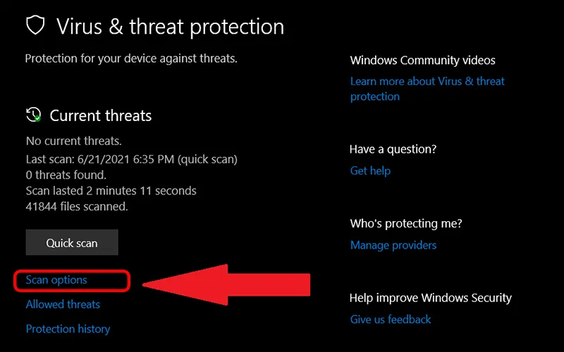 Tầm quan trọng của Windows Security trong cách diệt virus trên máy tính không cần phần mềm