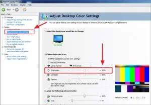 Kéo thanh tùy chỉnh độ sáng tối