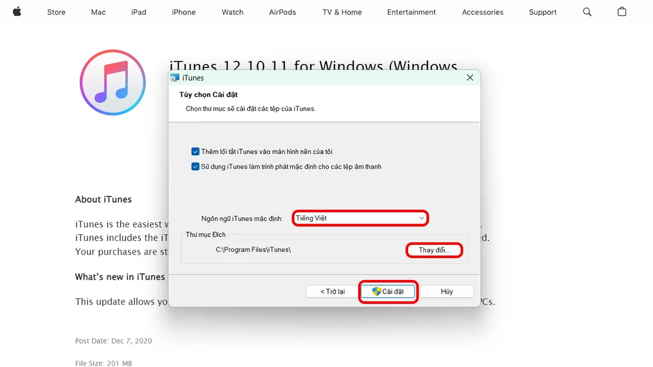 Hoàn tất quy trình cài đặt phần mềm iTunes để bắt đầu copy ảnh từ iPhone ra máy tính