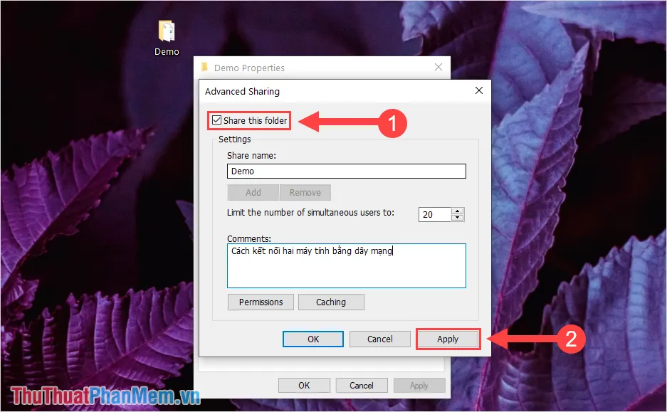 Kích Hoạt Tính Năng Share This Folder Để Cho Phép Chia Sẻ Tệp Qua Mạng LAN