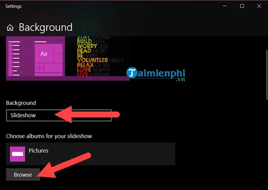 doi hinh nen may tinh win 10