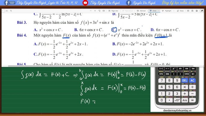 Cách Tìm Nguyên Hàm Bằng Máy Tính Casio Và Các Công Cụ Hỗ Trợ Kỹ Thuật Số