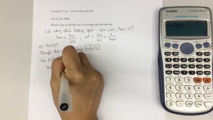 Hướng Dẫn Toàn Diện Cách Bấm Máy Tính Sin Cos Tan Ra Độ Chính Xác Nhất