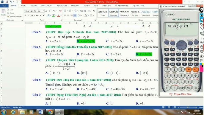 CÁCH BẤM MÁY TÍNH SỐ PHỨC LIÊN HỢP Chính Xác Và Toàn Diện Trên Các Dòng Casio Và Vinacal