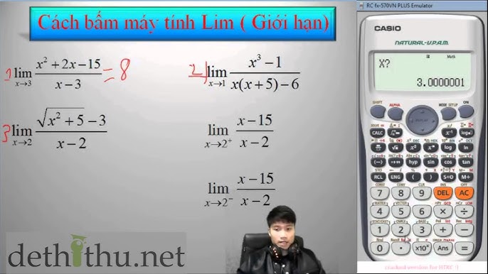 Cách Bấm Máy Tính Giới Hạn Dãy Số Chính Xác Với Casio Và Vinacal