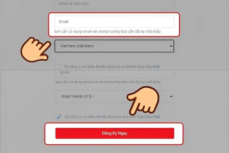 Hướng dẫn đăng ký, đăng nhập Free Fire trên máy tính bước 3