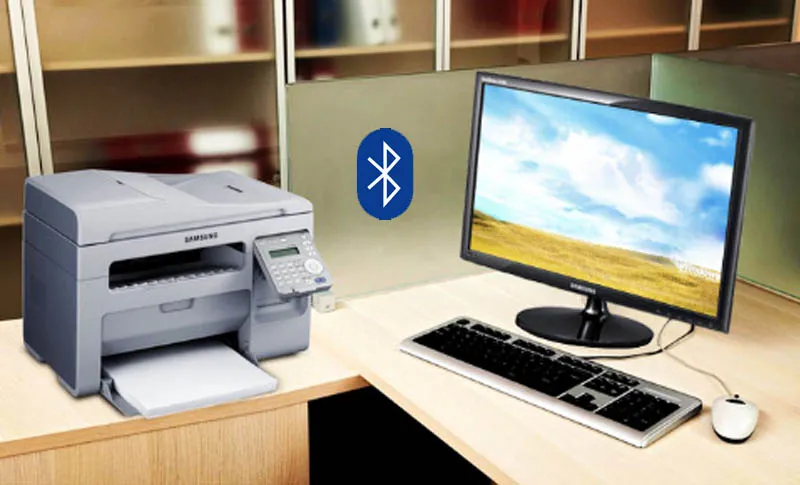 Kết nối máy in với máy tính thông qua WiFi hoặc Bluetooth