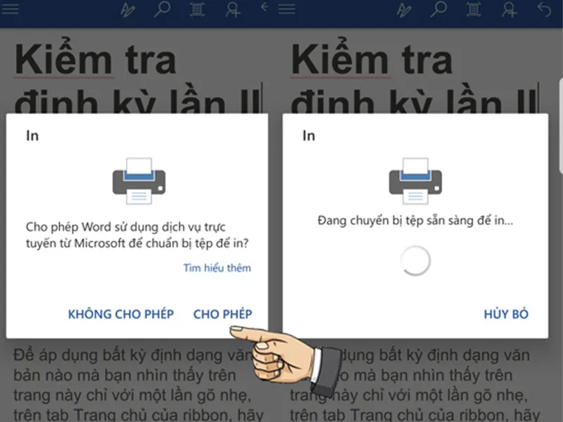 cách in hình ảnh từ máy tính thông qua ứng dụng ePrint, minh họa quy trình kết nối di động và máy in