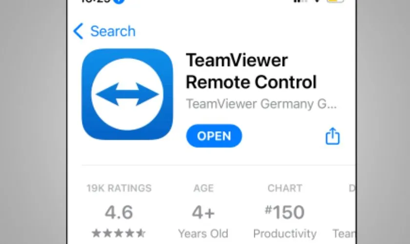 Cài đặt TeamViewer cho iPhone