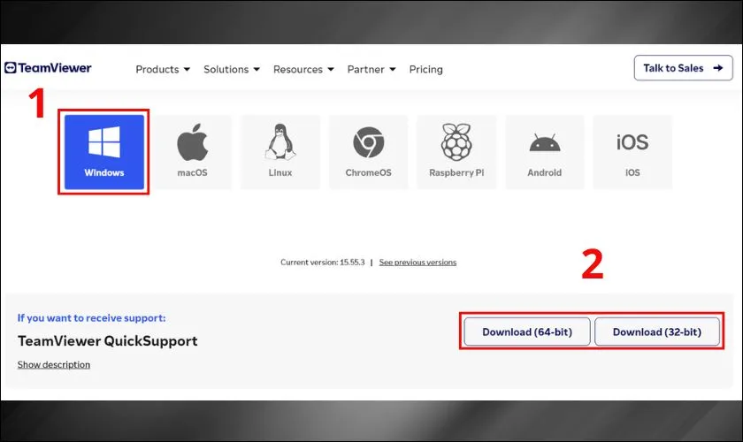 Cách tải TeamViewer cho máy tính Windows