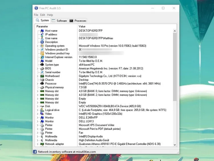 Kiểm tra đời máy tính laptop - Thông tin hệ thống từ phần mềm bên thứ ba