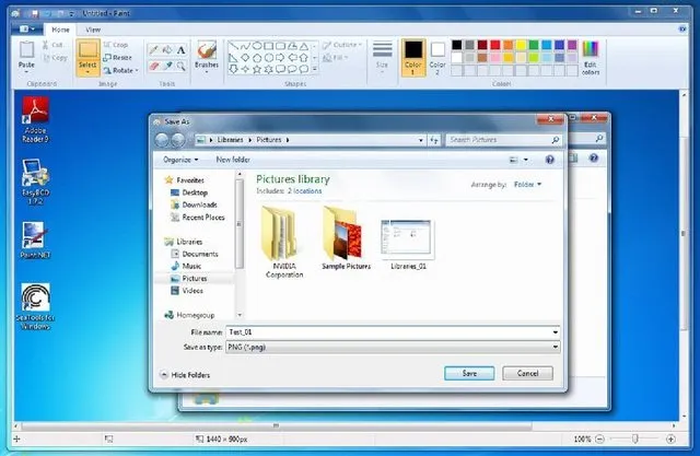 Vị trí lưu ảnh chụp màn hình tự động trong thư mục Screenshots trên Windows 7