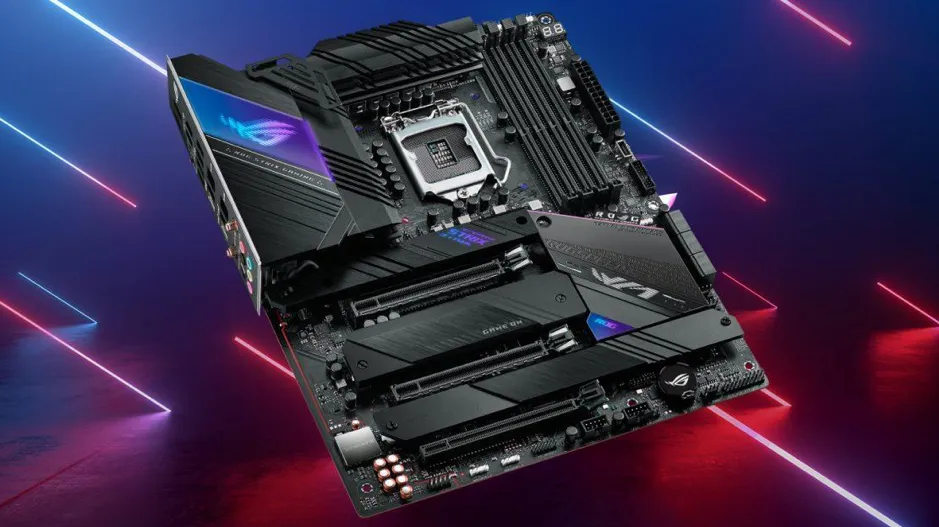 Bo mạch chủ mainboard PC chi tiết hiển thị các khu vực quan trọng để kỹ thuật viên nhìn trực tiếp kiểm tra model và chipset.