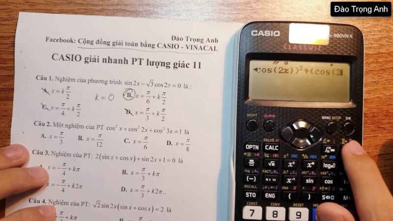 Cách Bấm Máy Tính Lượng Giác Toàn Diện Cho Học Sinh Và Kỹ Thuật Viên