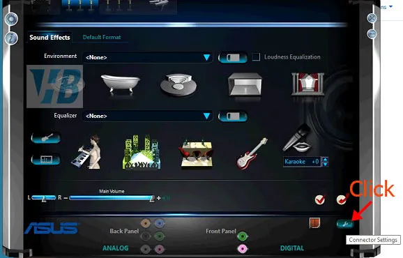 Truy cập cài đặt Realtek HD Audio để bật cổng âm thanh phía trước của máy tính trên Windows 10
