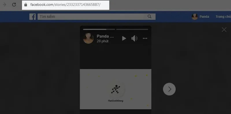 Sao chép đường dẫn (URL) của Story bạn bè muốn tải về