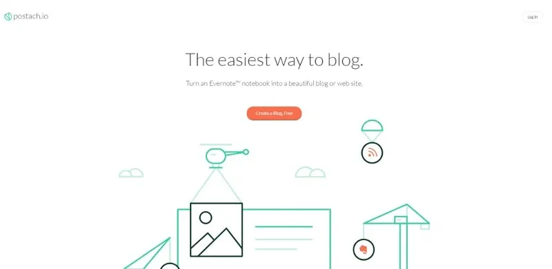 Ảnh giao diện Postach