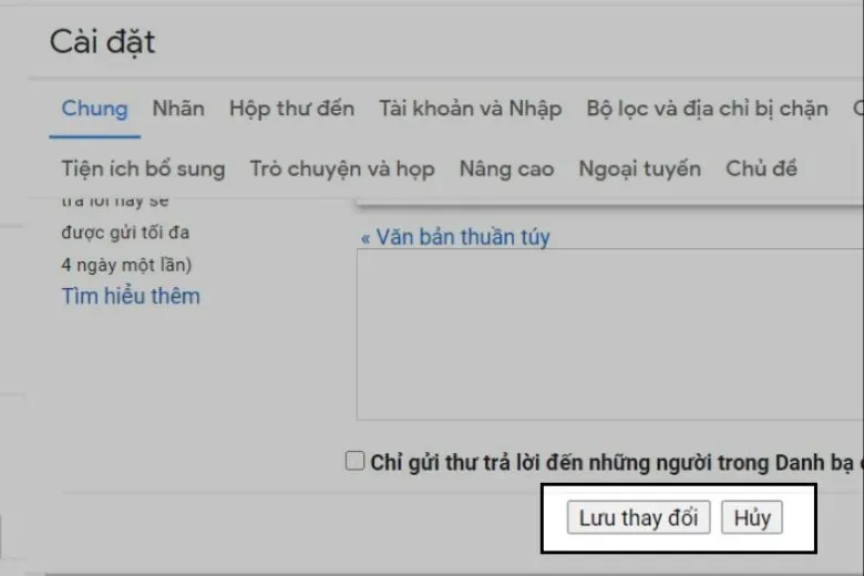 Lựa chọn lưu thay đổi để áp dụng quyết định xóa vĩnh viễn Google Account trên hệ thống
