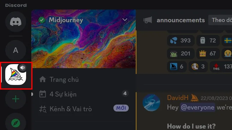 Chọn máy chủ Discord để lấy ID người dùng nhanh chóng trên PC