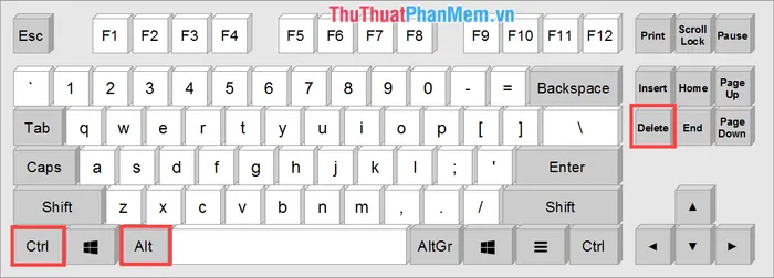 Cửa sổ tùy chọn bảo mật Windows (Ctrl Alt Del) nơi người dùng có thể đăng xuất hoặc tắt khóa màn hình máy tính