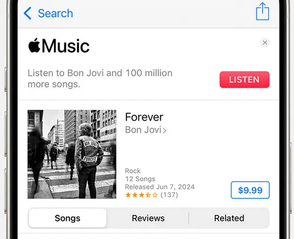 Đã mua nhạc trên iTunes Store