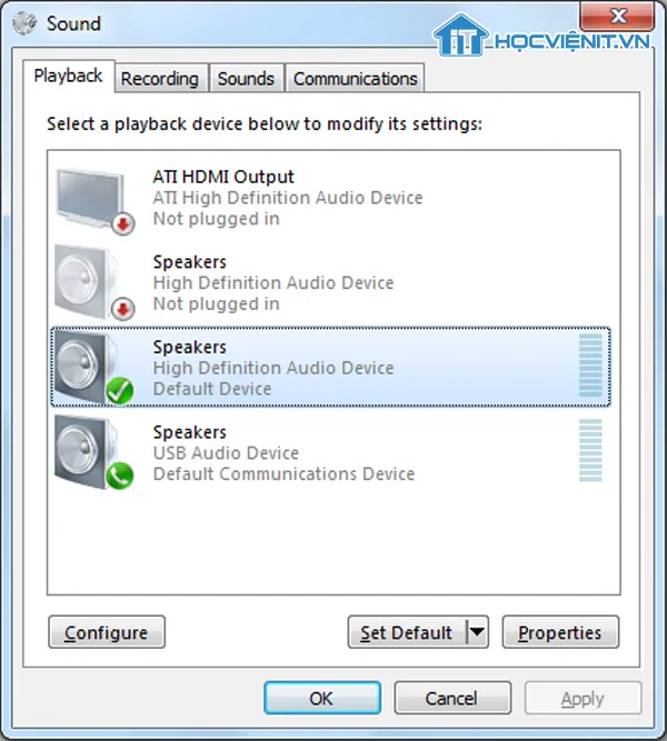 Kiểm tra các thiết lập âm thanh và Volume Mixer để khắc phục lỗi máy tính không nghe được âm thanh