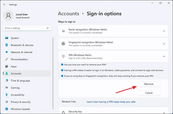 So sánh ưu nhược điểm giữa việc sử dụng mã PIN và mật khẩu cho máy tính Windows 10