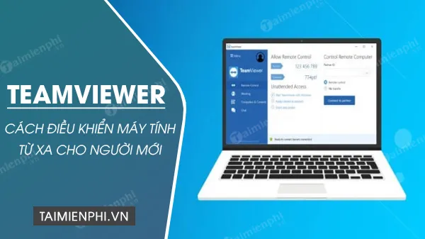 Giao diện chính TeamViewer hiển thị Your ID và mật khẩu ngẫu nhiên