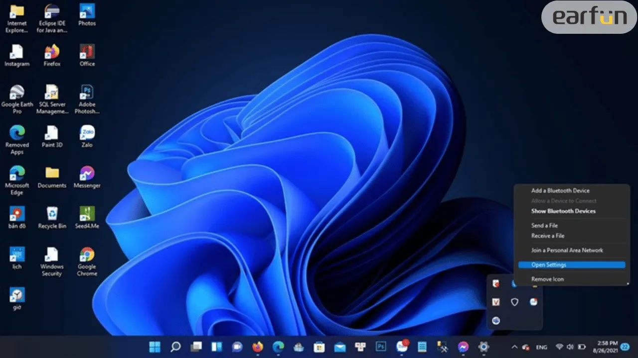 Kết nối tai nghe Bluetooth với máy tính hệ điều hành Win 11