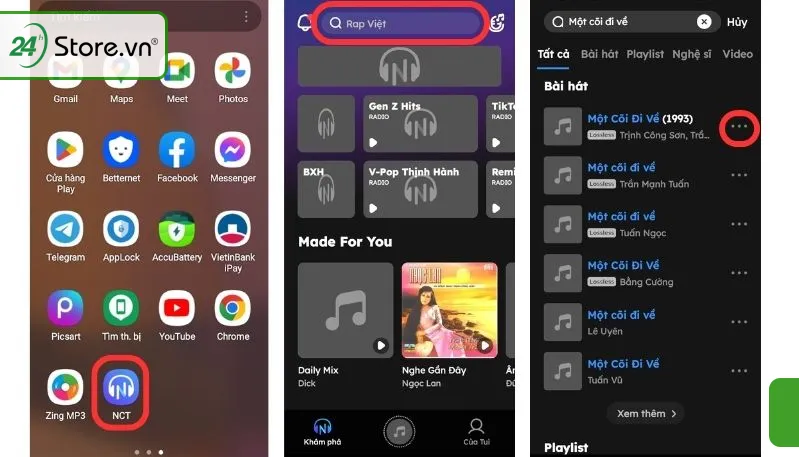 Cách tải nhạc MP3 miễn phí từ ứng dụng Nhaccuatui về máy tính