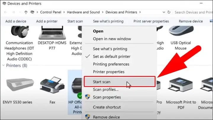 Chuẩn bị máy scan chuyên dụng và máy in đa năng để tạo file scan trên máy tính