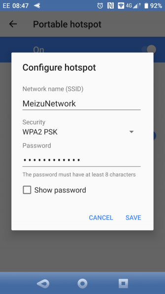 Nhấp vào Configure hotspot