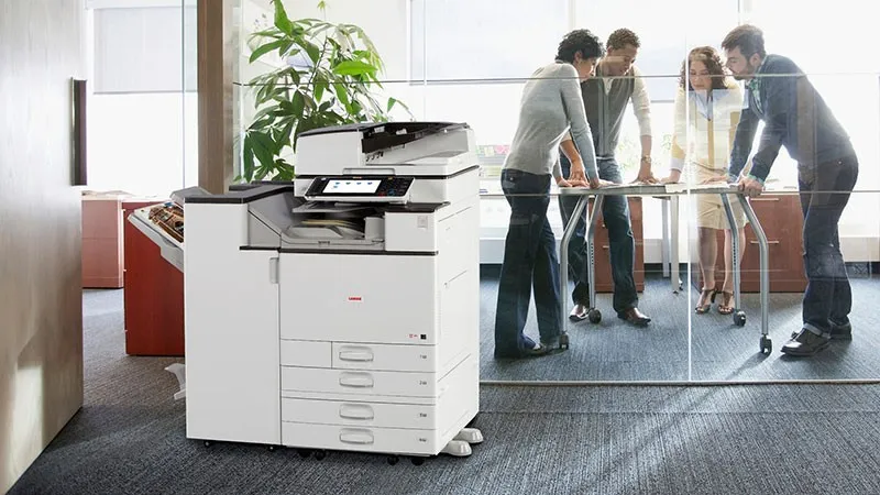 Mô hình kết nối mạng giữa máy tính và máy photocopy đa năng