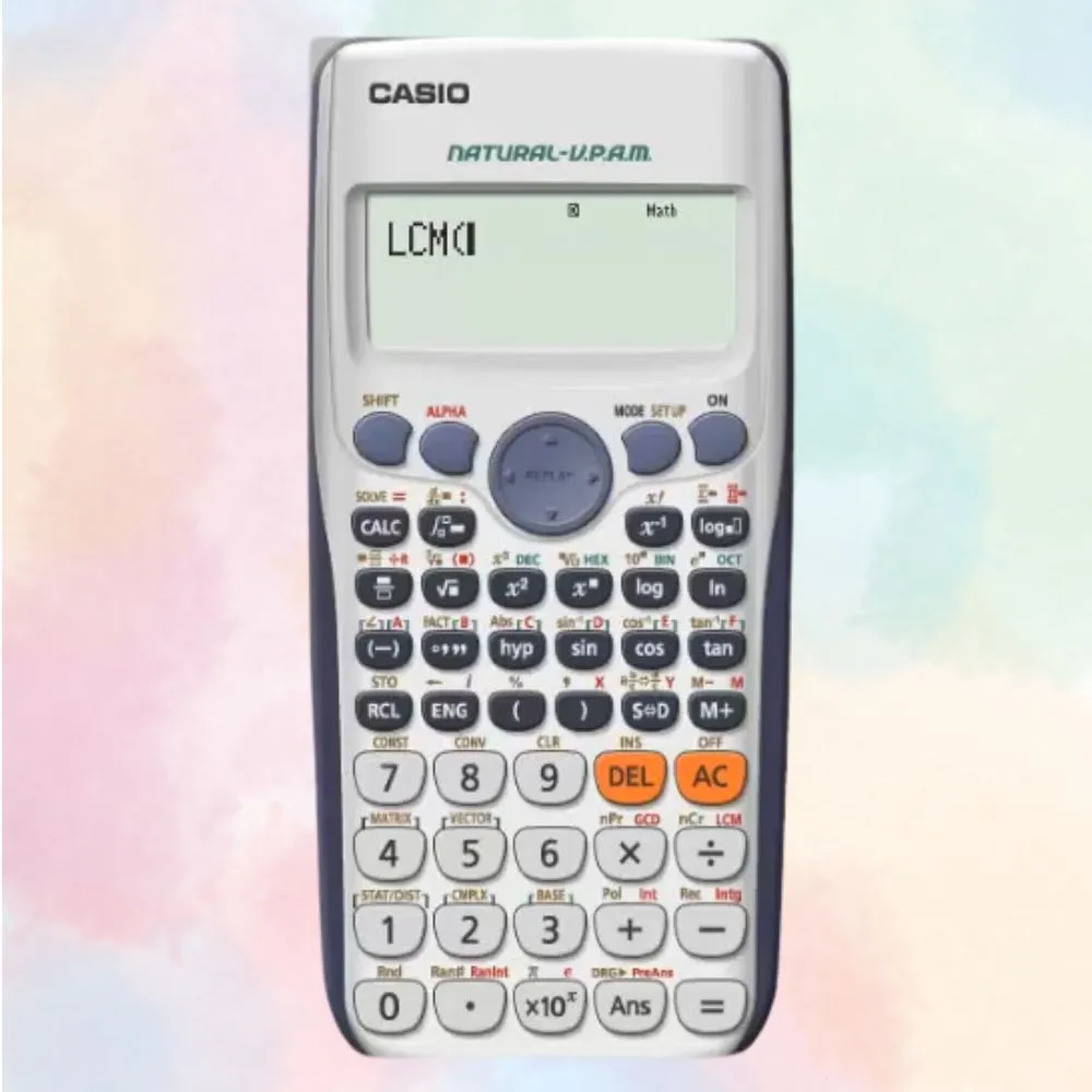 LCM function displayed on Casio screen