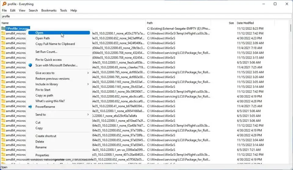 Ứng dụng Everything để tìm kiếm tệp nhanh chóng