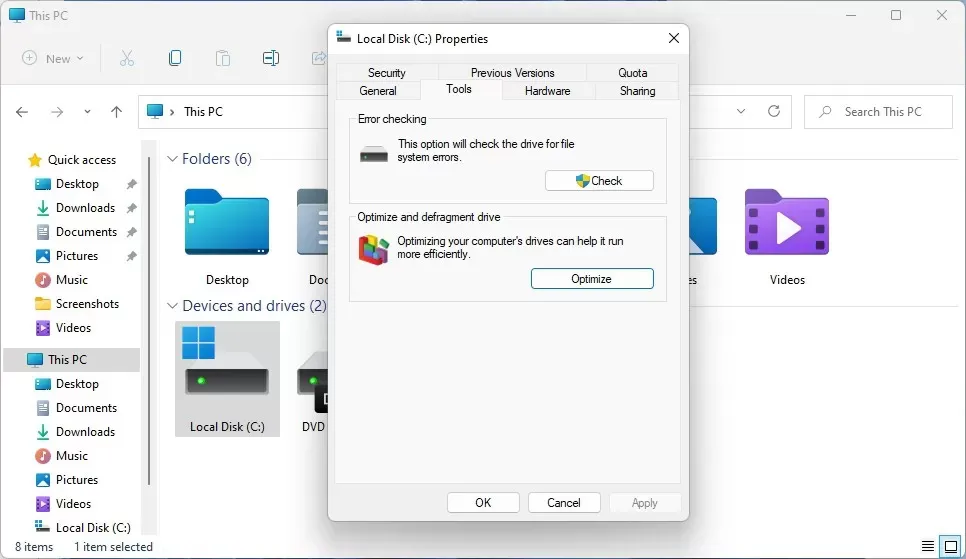 Kiểm tra lỗi ổ đĩa bằng Windows File Explorer