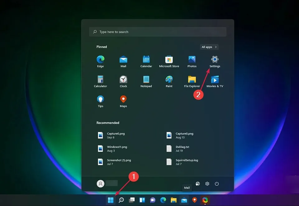 Thao tác vào Settings để quản lý và gỡ bỏ các ứng dụng không cần thiết trên hệ điều hành Windows.