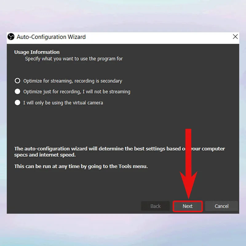 Các bước thiết lập cấu hình cơ bản lần đầu tiên cho OBS Studio
