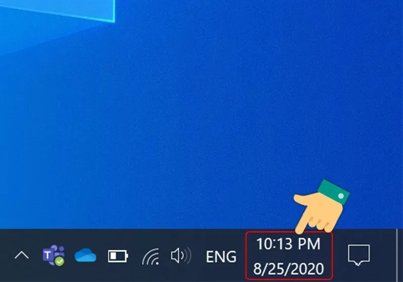 Giao diện điều chỉnh ngày giờ trên thanh tác vụ Windows 10/11: cách chỉnh ngày trên máy tính nhanh chóng.