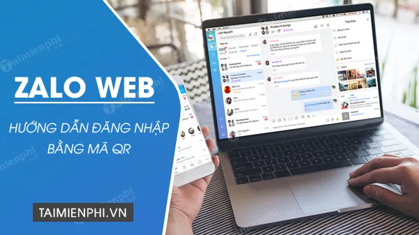 Giao diện Zalo Web hiển thị mã QR để đăng nhập Zalo trên máy tính bằng mã QR.