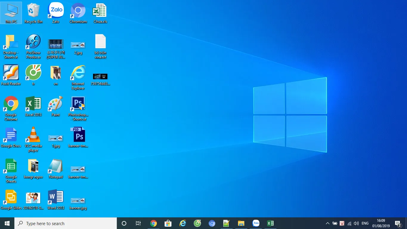 Màn hình đã quay trở lại trạng thái bình thường sau khi áp dụng cách sửa màn màn hình máy tính bị đảo ngược