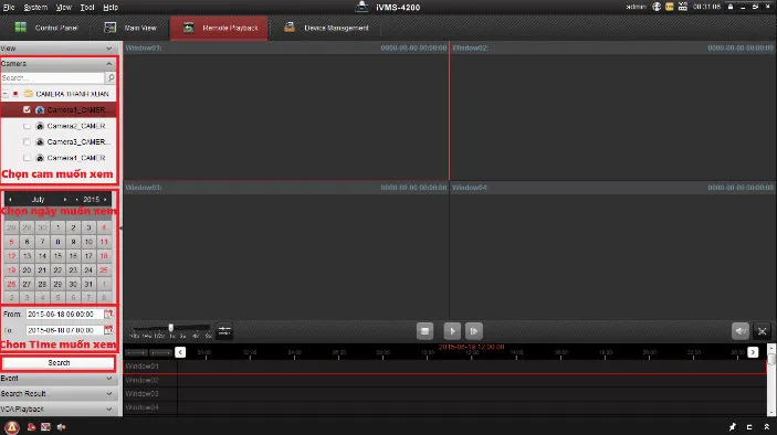 Cách xem lại camera giám sát Hikvision trên máy tính, laptop