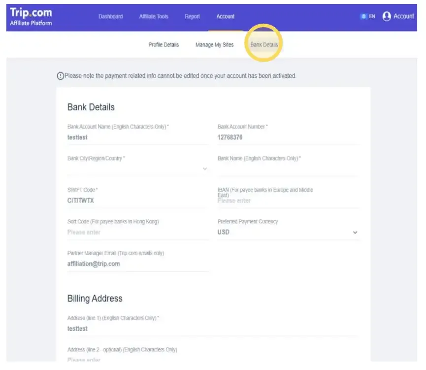 Chương trình Affiliate Trip.com