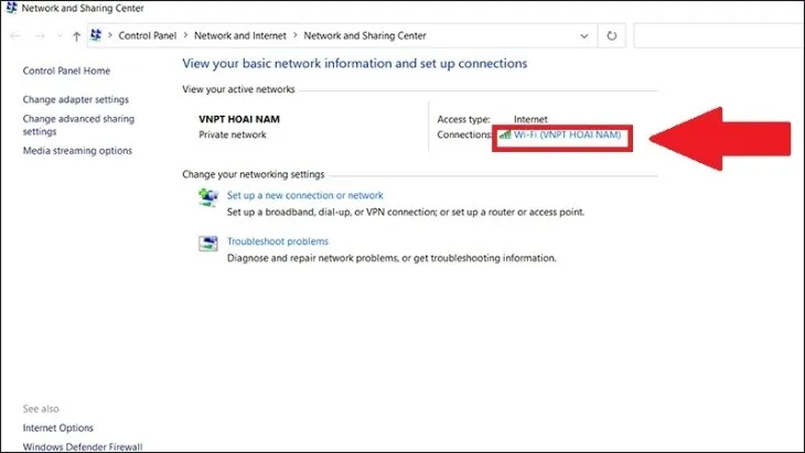 Tìm kiếm Wifi bạn muốn xem mật khẩu